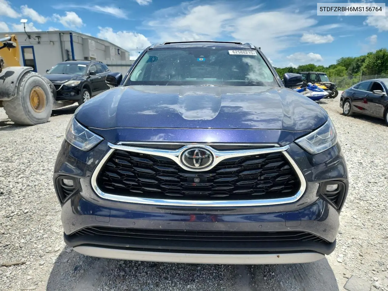 2021 Toyota Highlander Platinum VIN: 5TDFZRBH6MS156764 Lot: 62588215