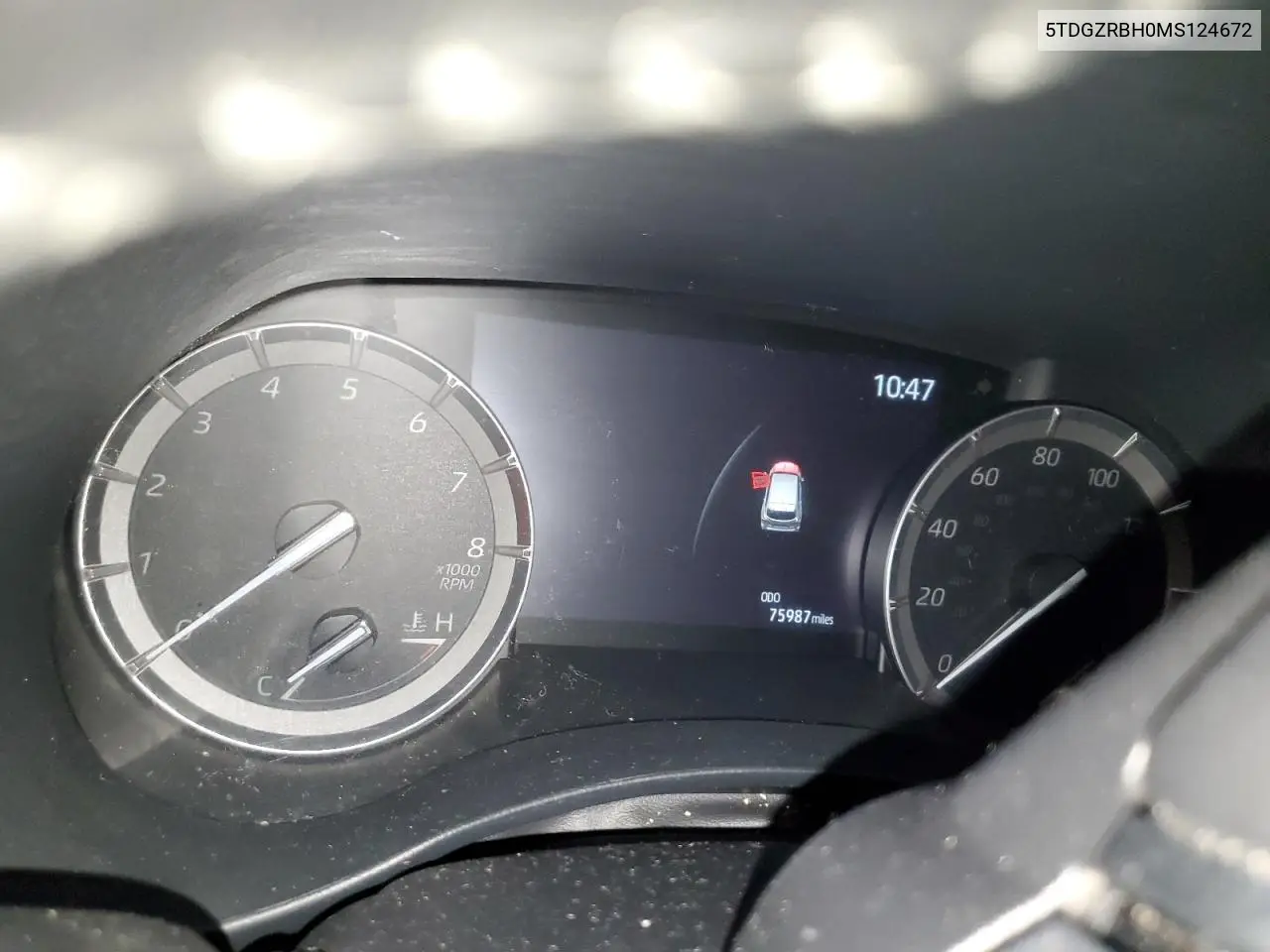 2021 Toyota Highlander Xle VIN: 5TDGZRBH0MS124672 Lot: 62711235