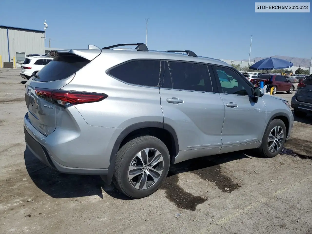 2021 Toyota Highlander Hybrid Xle VIN: 5TDHBRCH6MS025023 Lot: 62755505