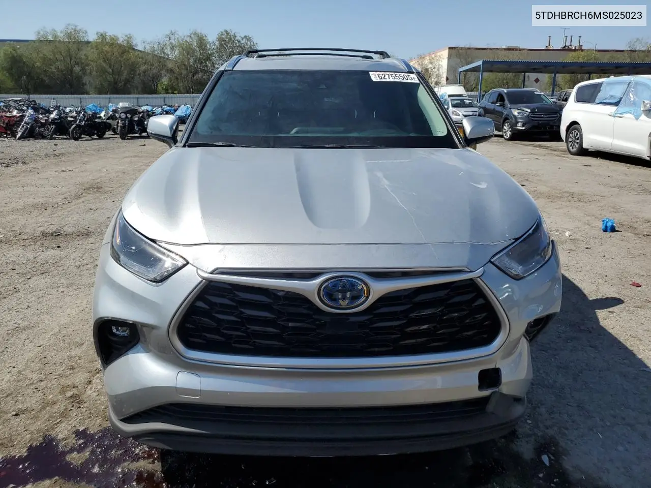 2021 Toyota Highlander Hybrid Xle VIN: 5TDHBRCH6MS025023 Lot: 62755505
