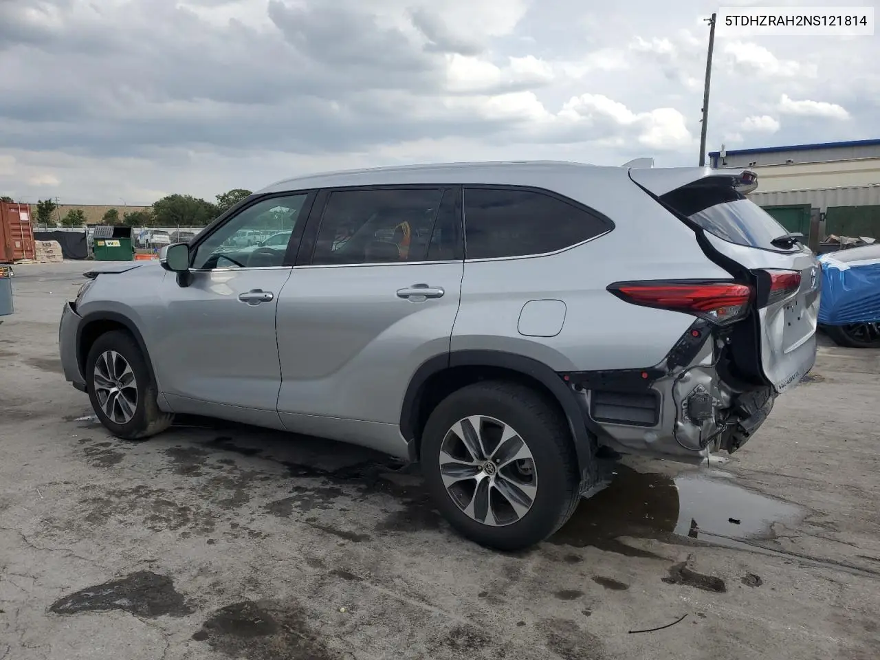2022 Toyota Highlander Xle VIN: 5TDHZRAH2NS121814 Lot: 50710215