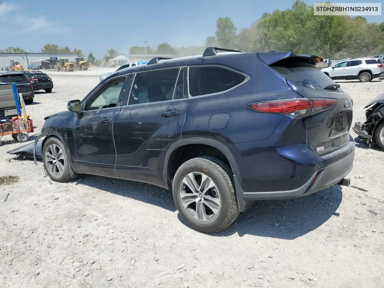 2022 Toyota Highlander Xle VIN: 5TDHZRBH1NS234913 Lot: 51845045
