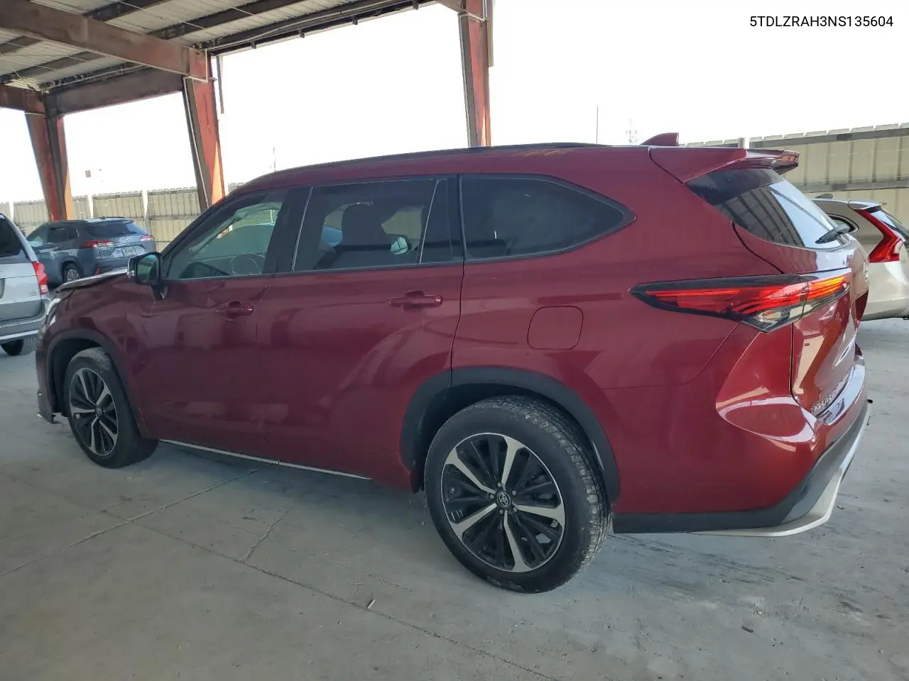 2022 Toyota Highlander Xse VIN: 5TDLZRAH3NS135604 Lot: 52286615