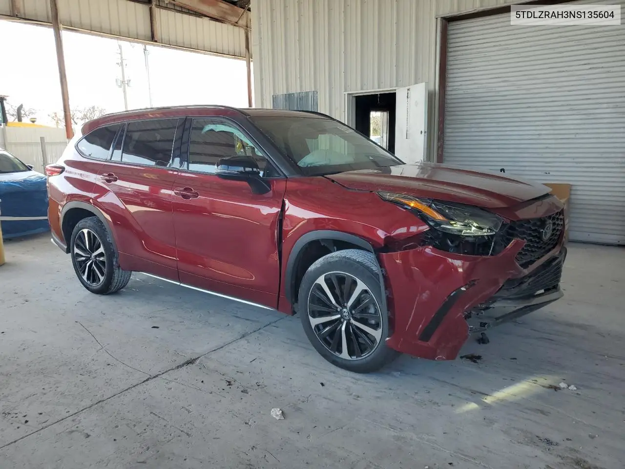 2022 Toyota Highlander Xse VIN: 5TDLZRAH3NS135604 Lot: 52286615