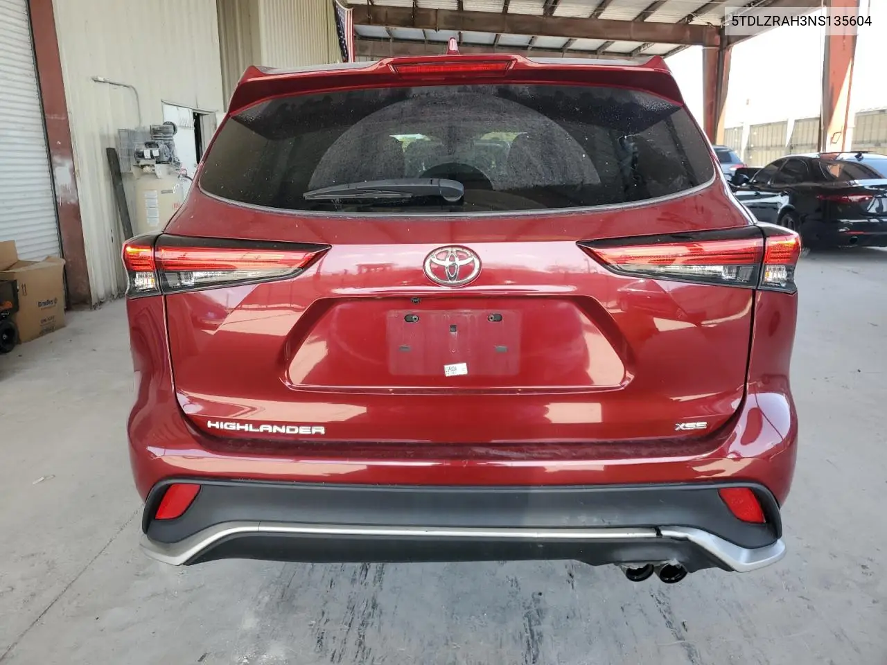 2022 Toyota Highlander Xse VIN: 5TDLZRAH3NS135604 Lot: 52286615