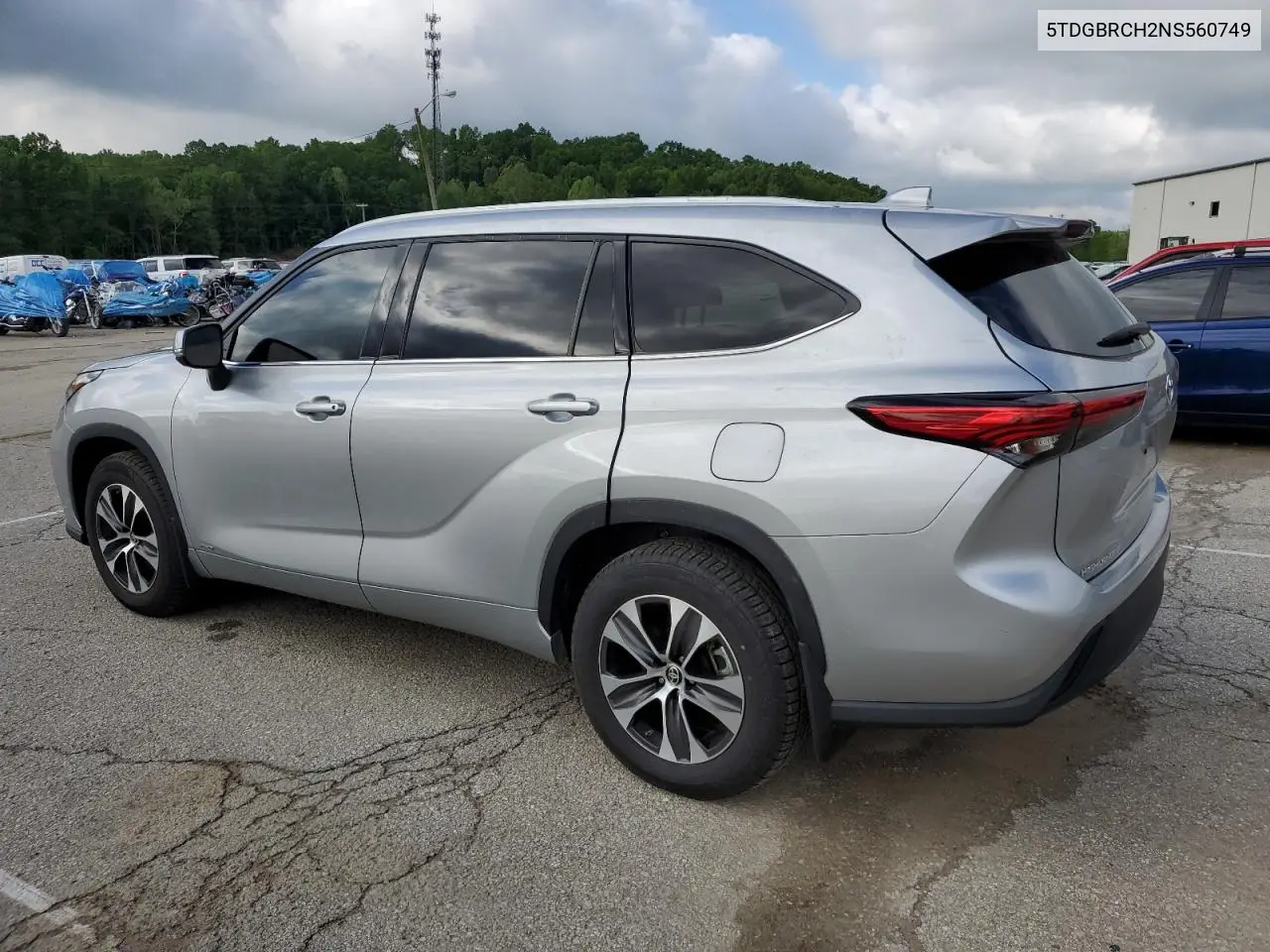 2022 Toyota Highlander Hybrid Xle VIN: 5TDGBRCH2NS560749 Lot: 54730075