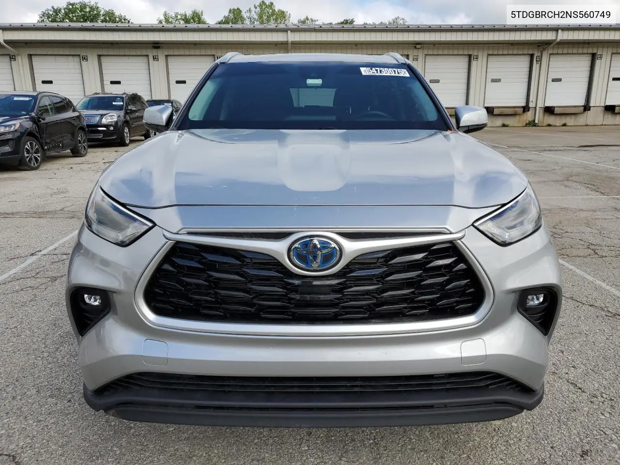 2022 Toyota Highlander Hybrid Xle VIN: 5TDGBRCH2NS560749 Lot: 54730075