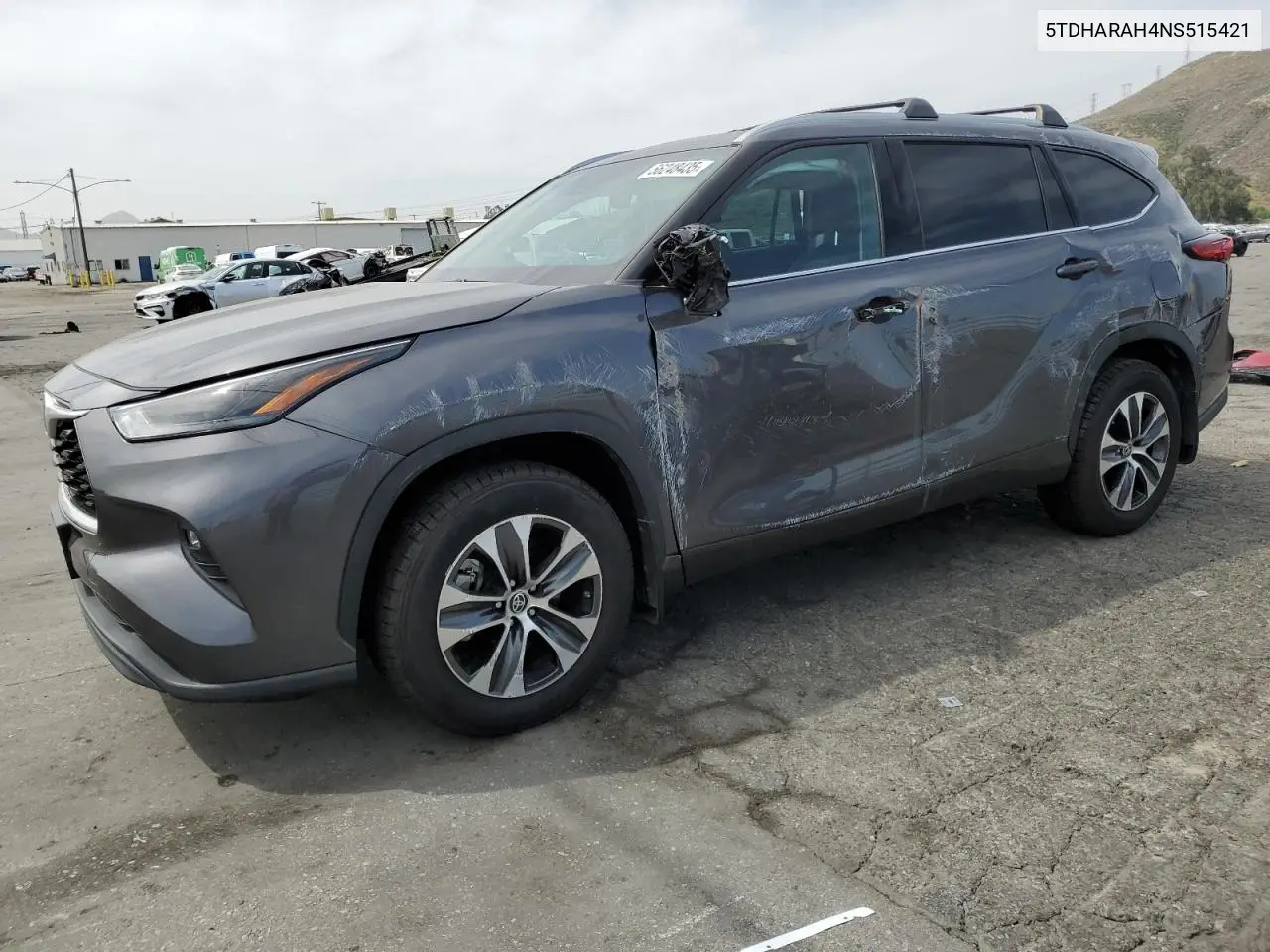 2022 Toyota Highlander Hybrid Xle VIN: 5TDHARAH4NS515421 Lot: 56248435