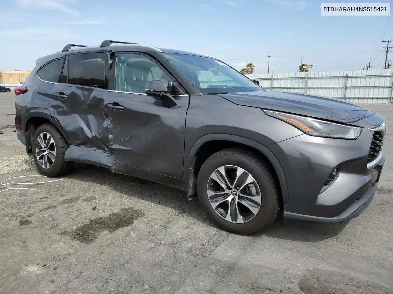 2022 Toyota Highlander Hybrid Xle VIN: 5TDHARAH4NS515421 Lot: 56248435