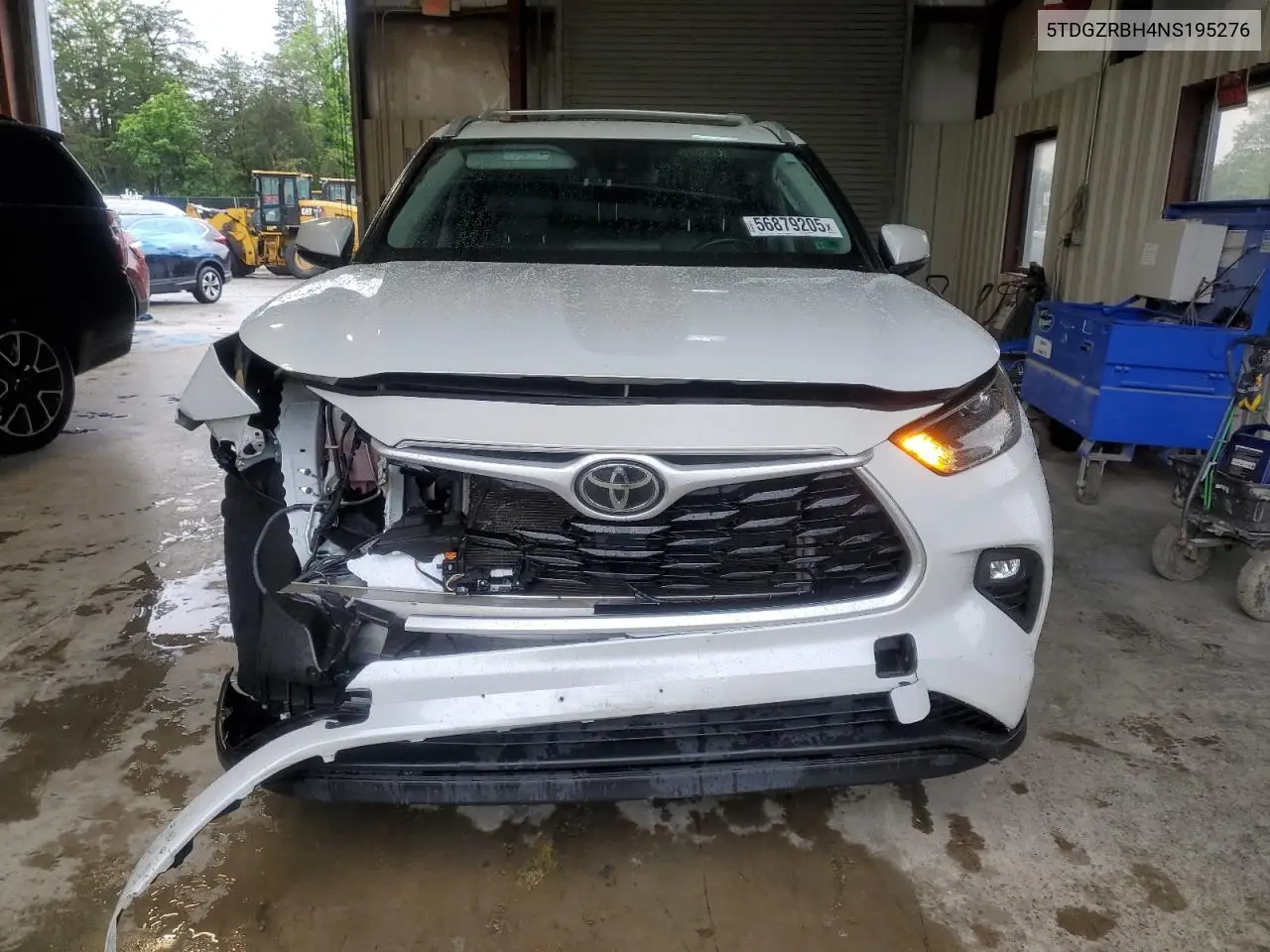 2022 Toyota Highlander Xle VIN: 5TDGZRBH4NS195276 Lot: 56879205