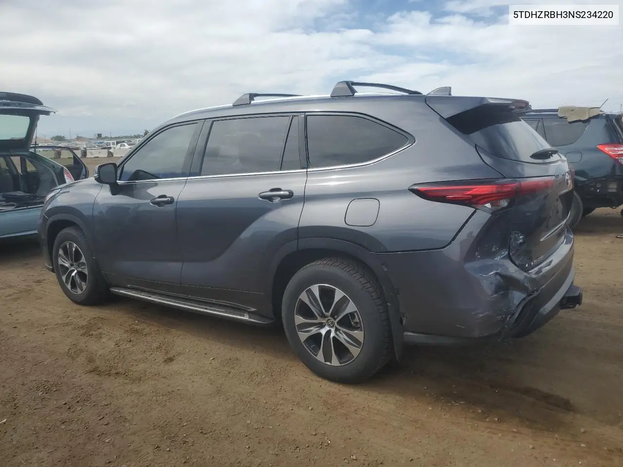 2022 Toyota Highlander Xle VIN: 5TDHZRBH3NS234220 Lot: 57099025