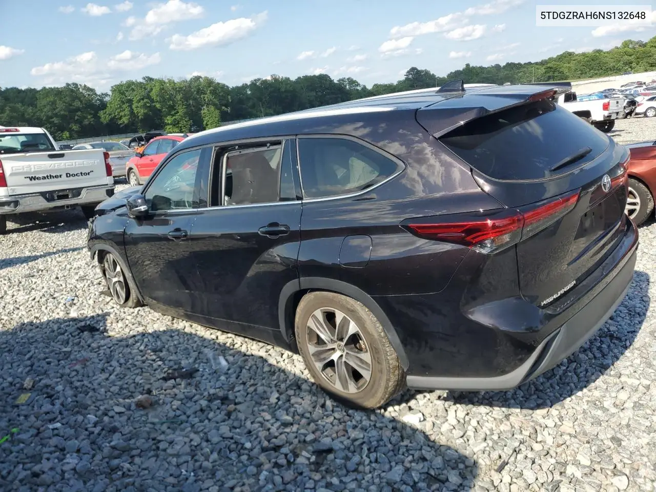 5tdgzrah6ns132648 5TDGZRAH6NS132648 2022 Toyota Highlander Xle