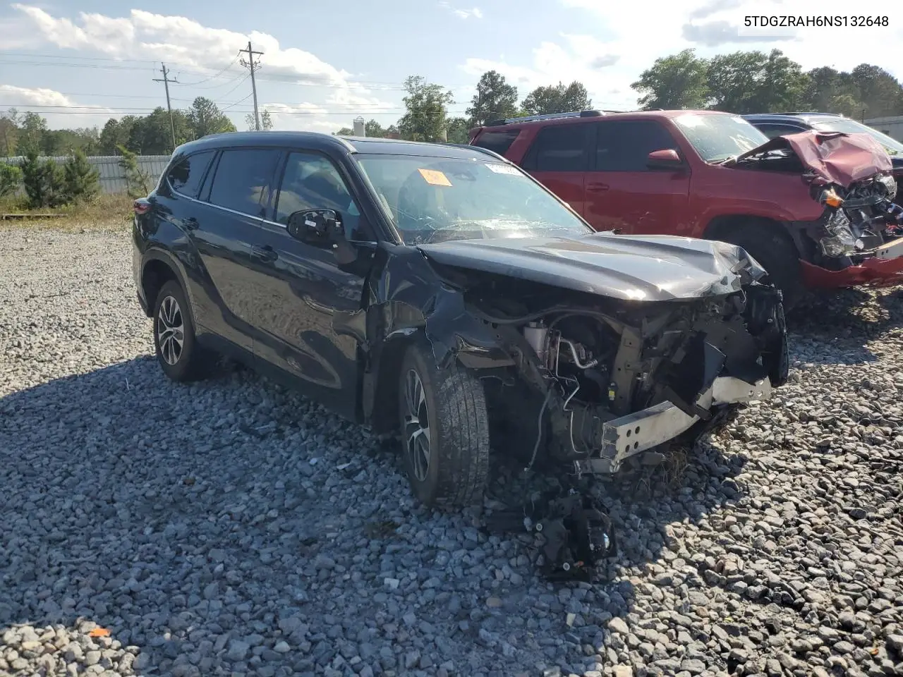 5tdgzrah6ns132648 5TDGZRAH6NS132648 2022 Toyota Highlander Xle