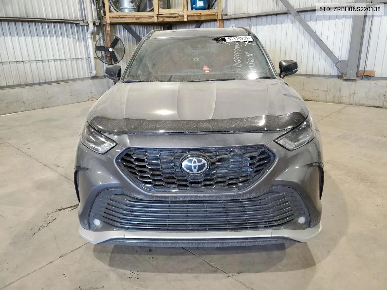 2022 Toyota Highlander Xse VIN: 5TDLZRBH0NS220138 Lot: 57114055