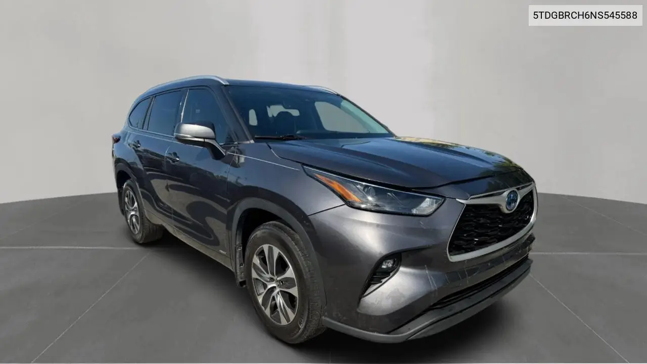 2022 Toyota Highlander Hybrid Xle VIN: 5TDGBRCH6NS545588 Lot: 57186835