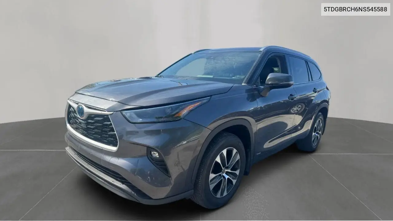 2022 Toyota Highlander Hybrid Xle VIN: 5TDGBRCH6NS545588 Lot: 57186835