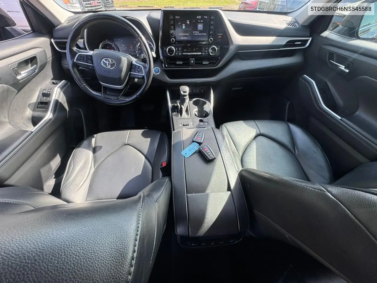 2022 Toyota Highlander Hybrid Xle VIN: 5TDGBRCH6NS545588 Lot: 57186835