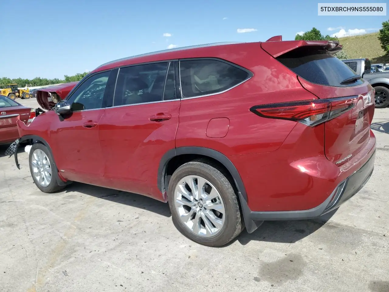 2022 Toyota Highlander Hybrid Limited VIN: 5TDXBRCH9NS555080 Lot: 61753235