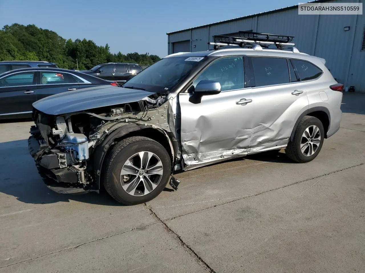 2022 Toyota Highlander Hybrid Xle VIN: 5TDGARAH3NS510559 Lot: 62008975