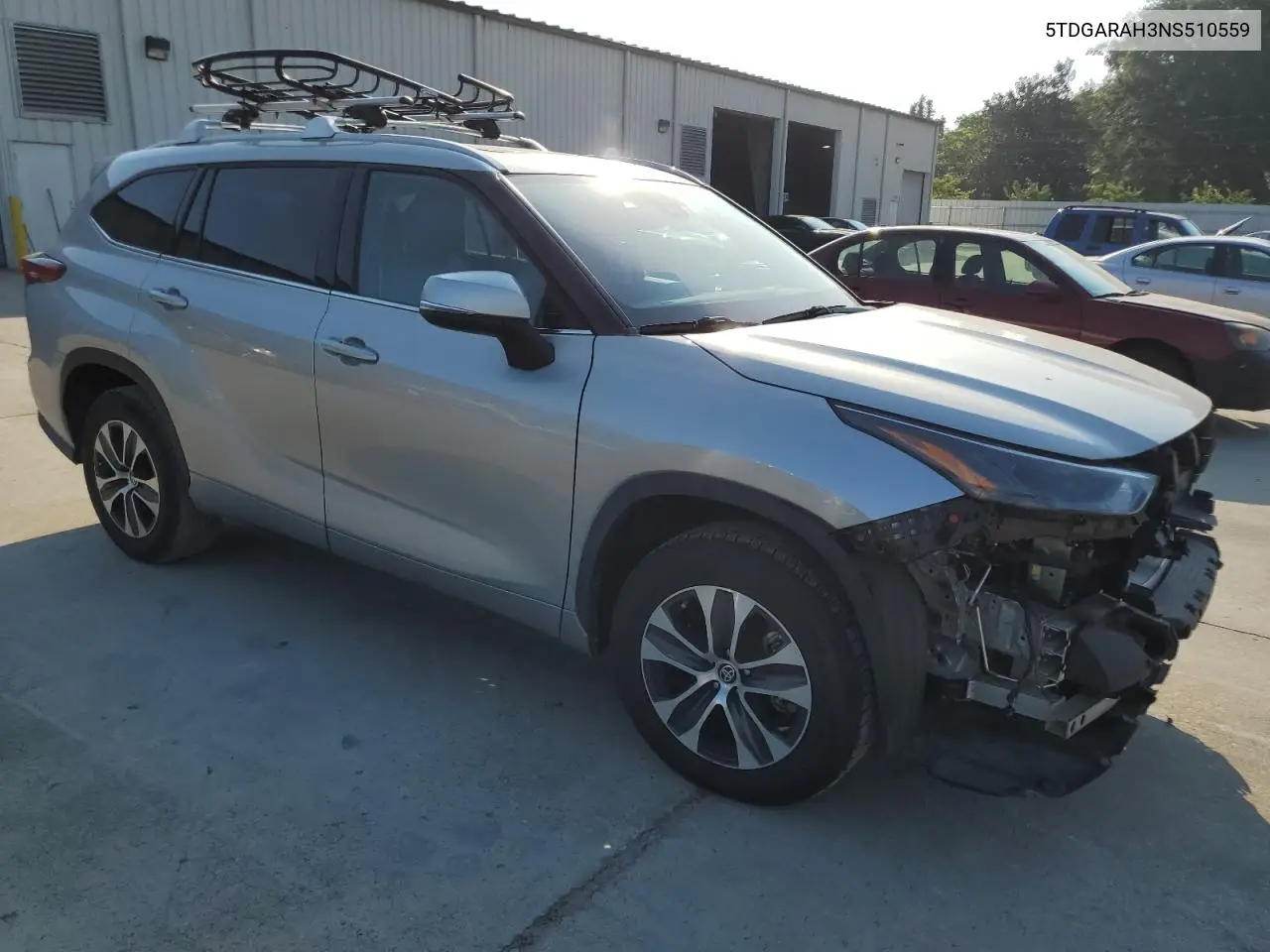 2022 Toyota Highlander Hybrid Xle VIN: 5TDGARAH3NS510559 Lot: 62008975