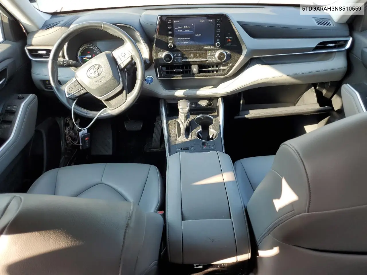 2022 Toyota Highlander Hybrid Xle VIN: 5TDGARAH3NS510559 Lot: 62008975
