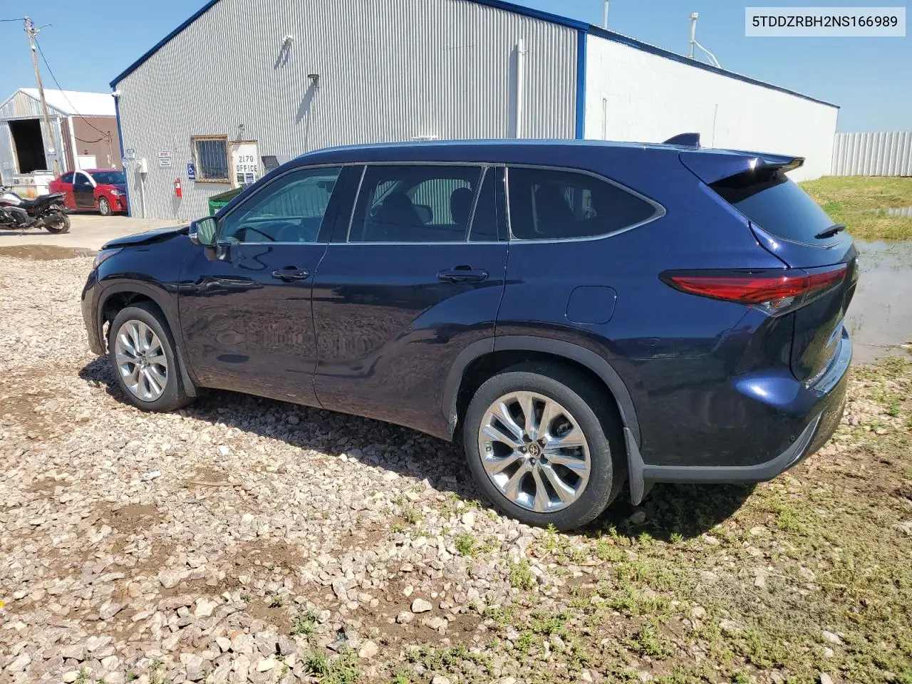 2022 Toyota Highlander Limited VIN: 5TDDZRBH2NS166989 Lot: 62179075