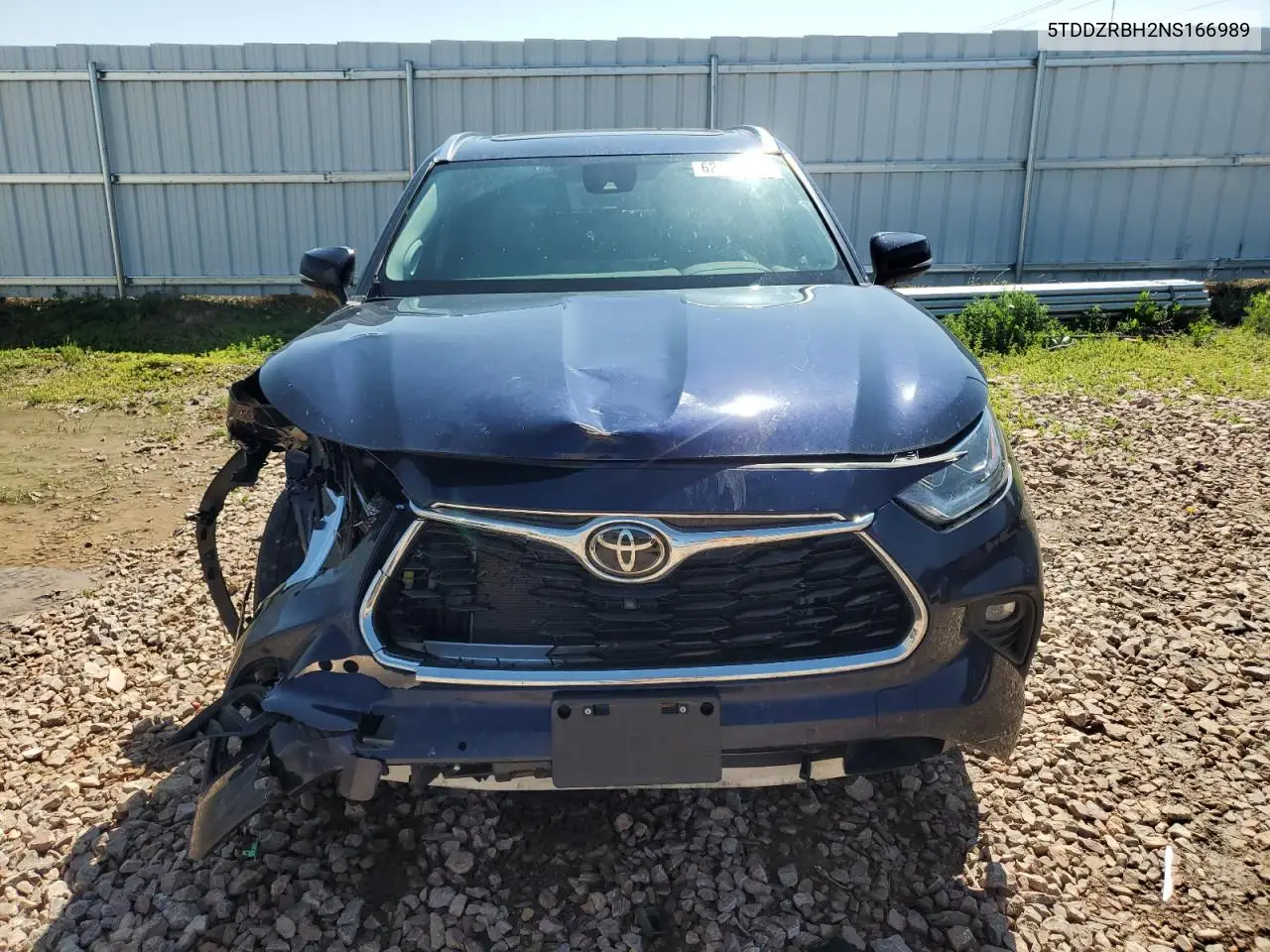 2022 Toyota Highlander Limited VIN: 5TDDZRBH2NS166989 Lot: 62179075