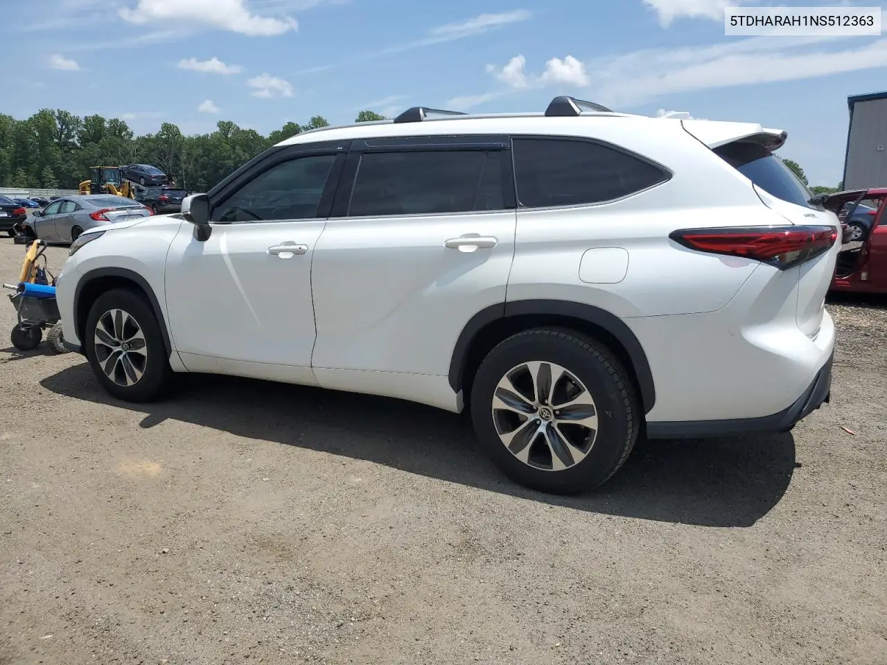 2022 Toyota Highlander Hybrid Xle VIN: 5TDHARAH1NS512363 Lot: 62359985