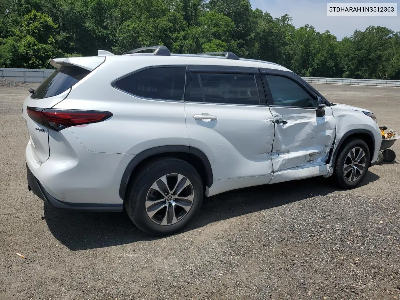 2022 Toyota Highlander Hybrid Xle VIN: 5TDHARAH1NS512363 Lot: 62359985