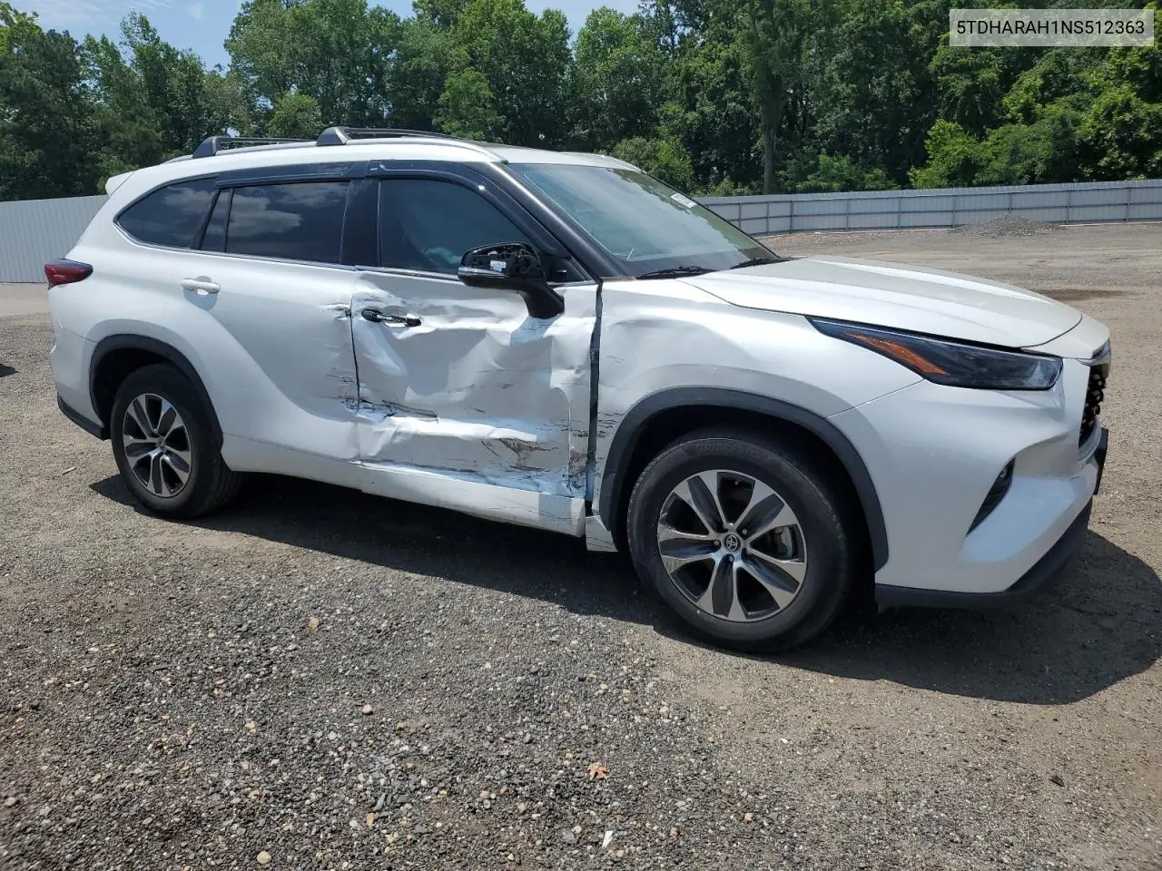 2022 Toyota Highlander Hybrid Xle VIN: 5TDHARAH1NS512363 Lot: 62359985