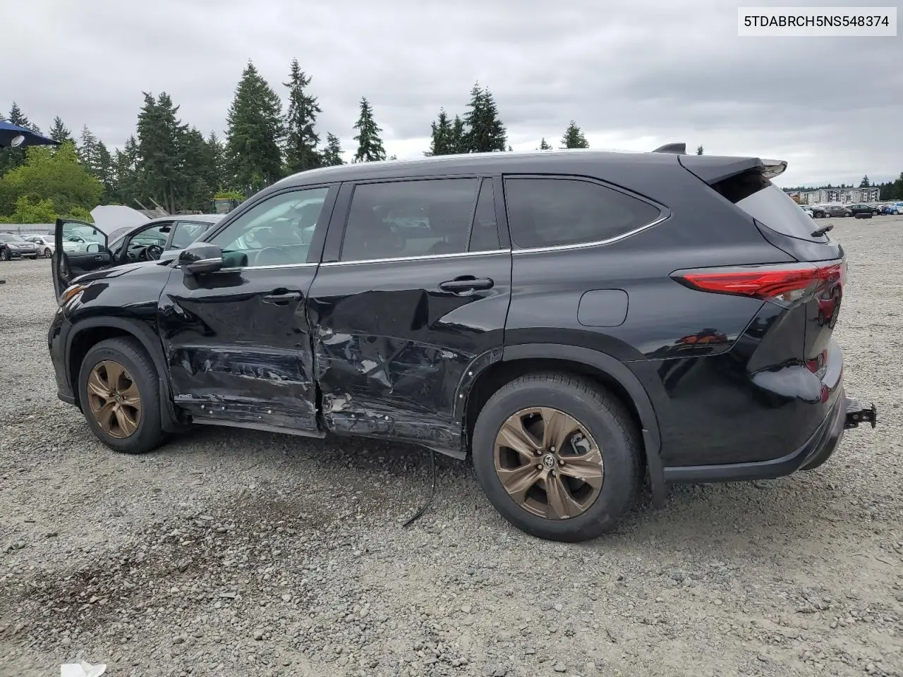 2022 Toyota Highlander Hybrid Xle VIN: 5TDABRCH5NS548374 Lot: 62456335