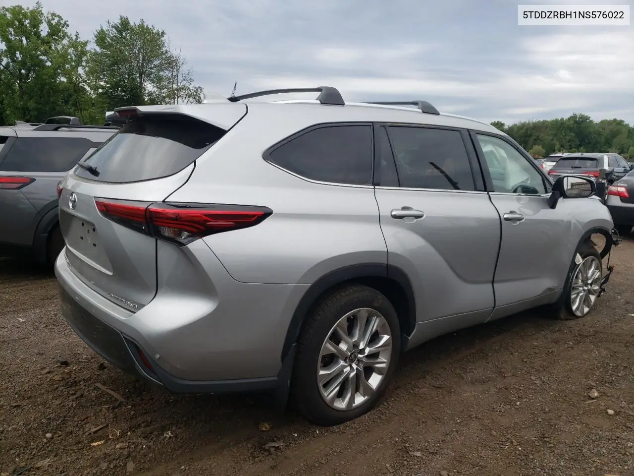 2022 Toyota Highlander Limited VIN: 5TDDZRBH1NS576022 Lot: 62467385