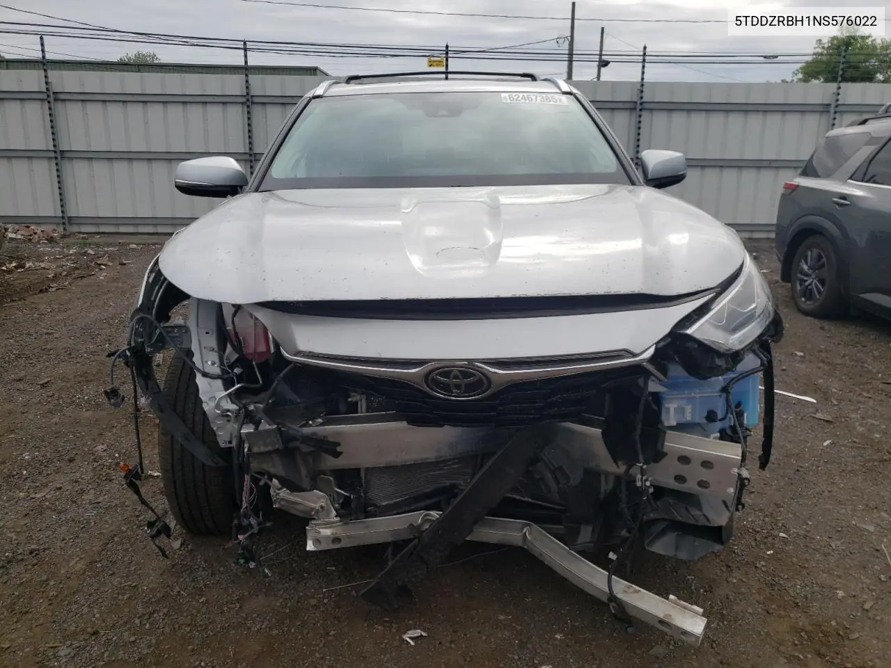 2022 Toyota Highlander Limited VIN: 5TDDZRBH1NS576022 Lot: 62467385