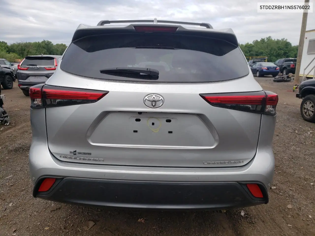 2022 Toyota Highlander Limited VIN: 5TDDZRBH1NS576022 Lot: 62467385