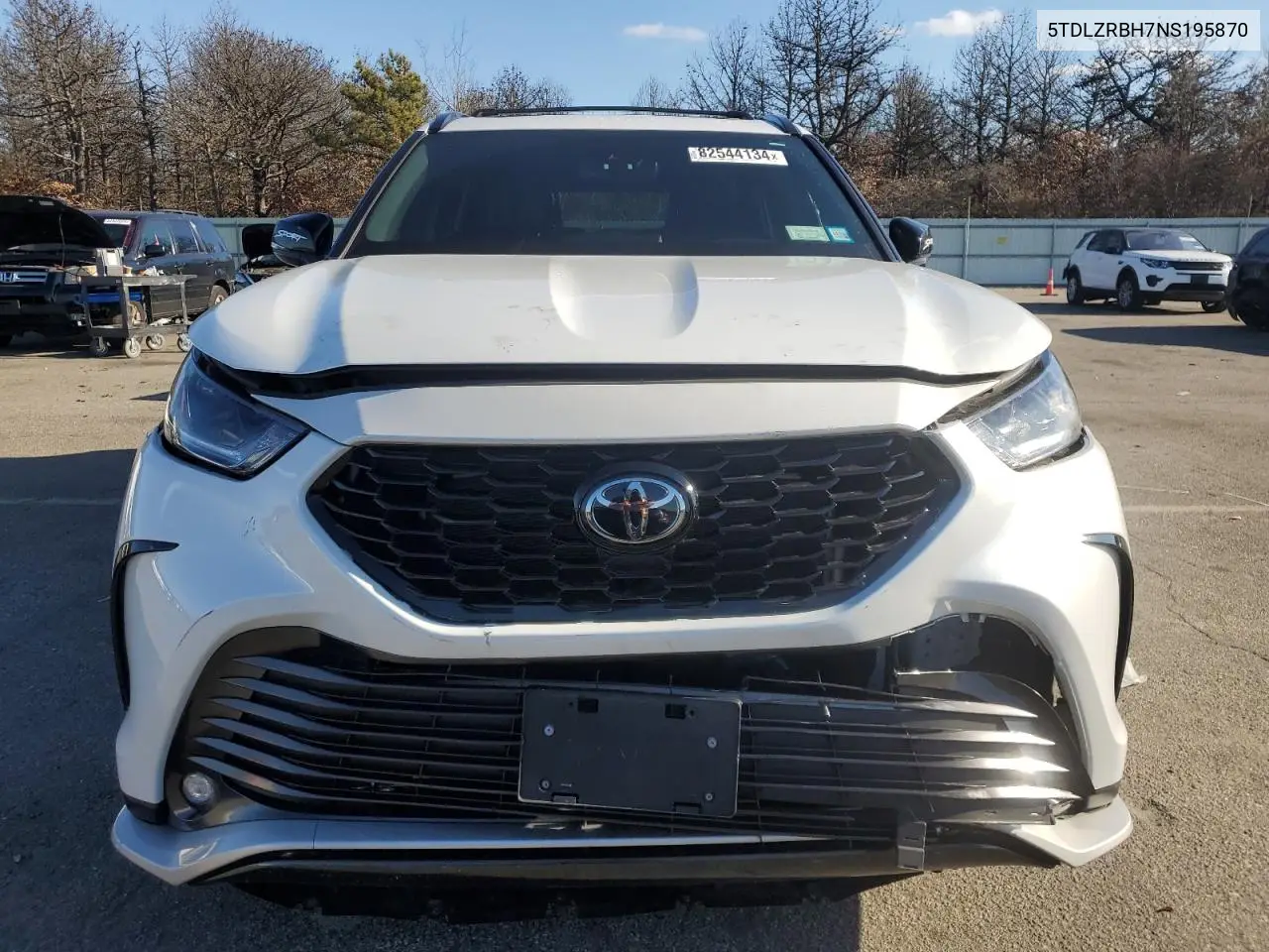 2022 Toyota Highlander Xse VIN: 5TDLZRBH7NS195870 Lot: 82544134