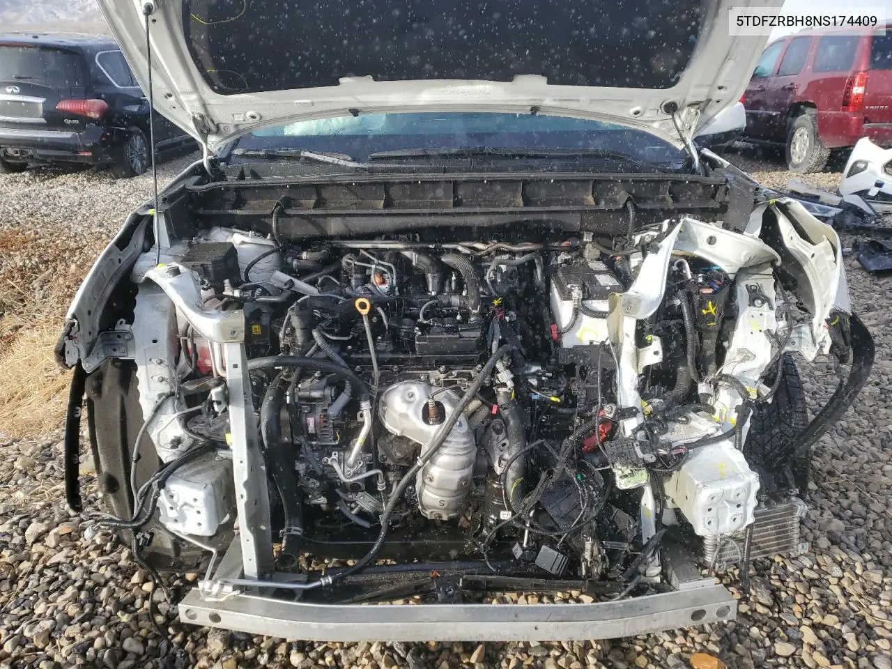 2022 Toyota Highlander Platinum VIN: 5TDFZRBH8NS174409 Lot: 83813594