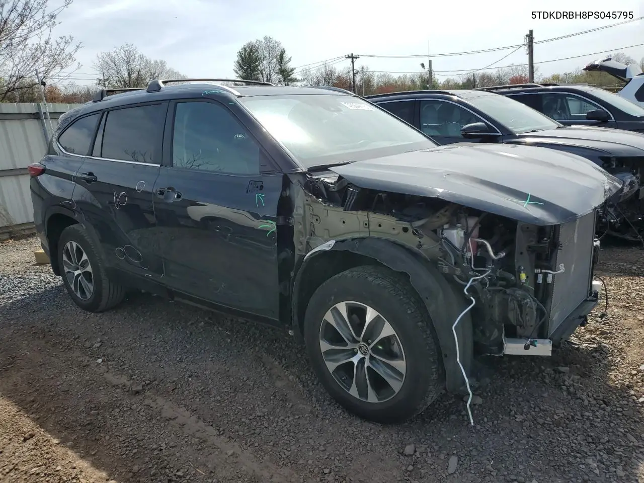 2023 Toyota Highlander L VIN: 5TDKDRBH8PS045795 Lot: 52554415