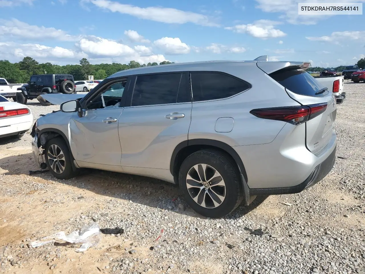 2024 Toyota Highlander Le VIN: 5TDKDRAH7RS544141 Lot: 56676805
