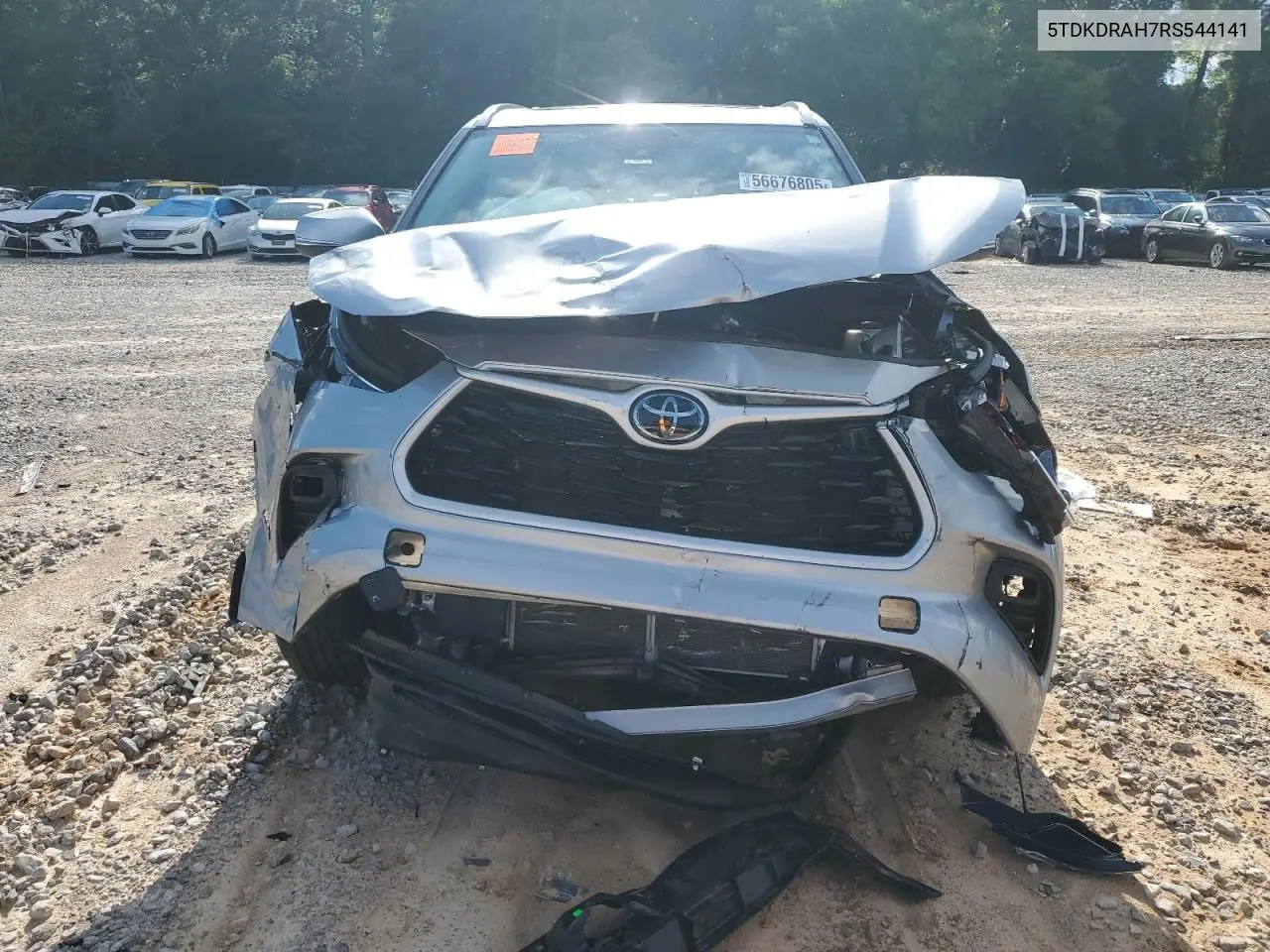2024 Toyota Highlander Le VIN: 5TDKDRAH7RS544141 Lot: 56676805