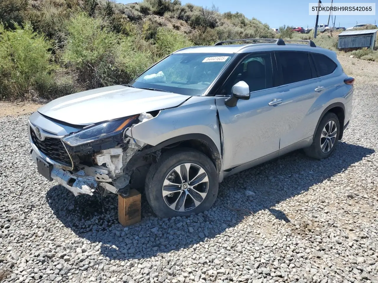 2024 Toyota Highlander Le VIN: 5TDKDRBH9RS542065 Lot: 64441605