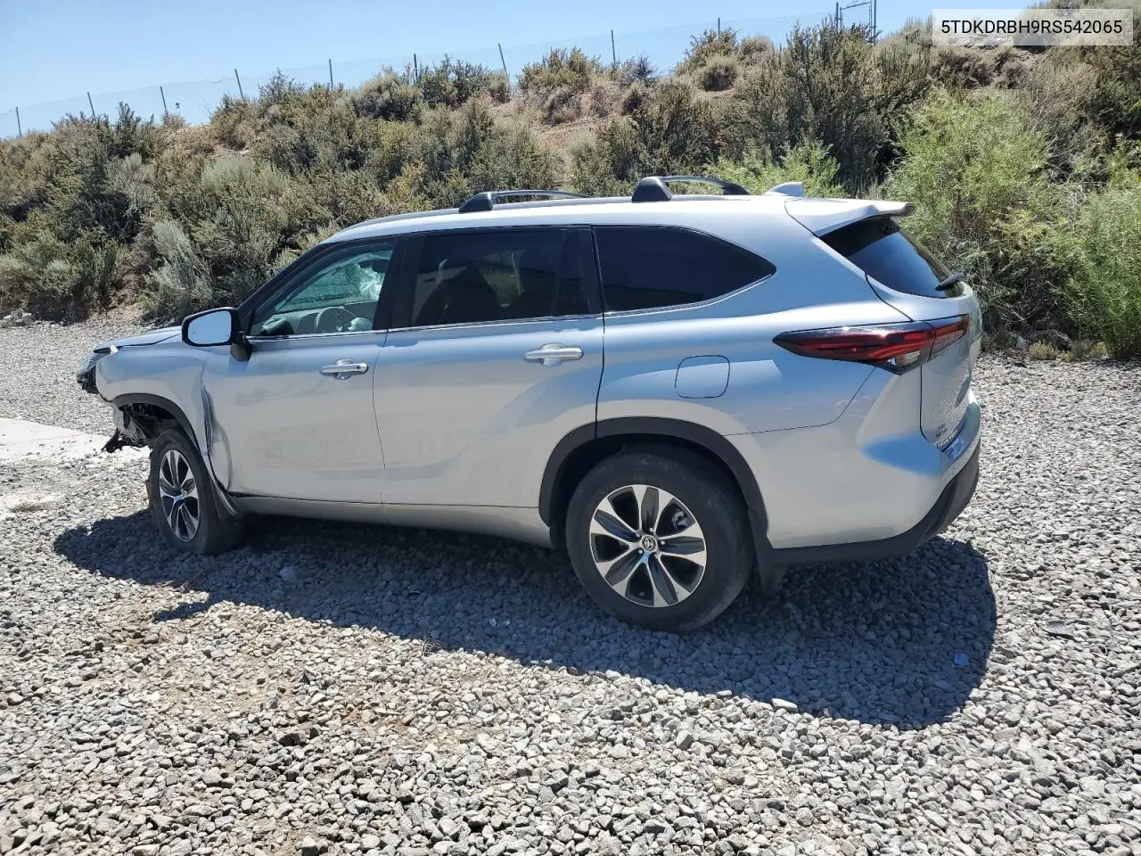 2024 Toyota Highlander Le VIN: 5TDKDRBH9RS542065 Lot: 64441605