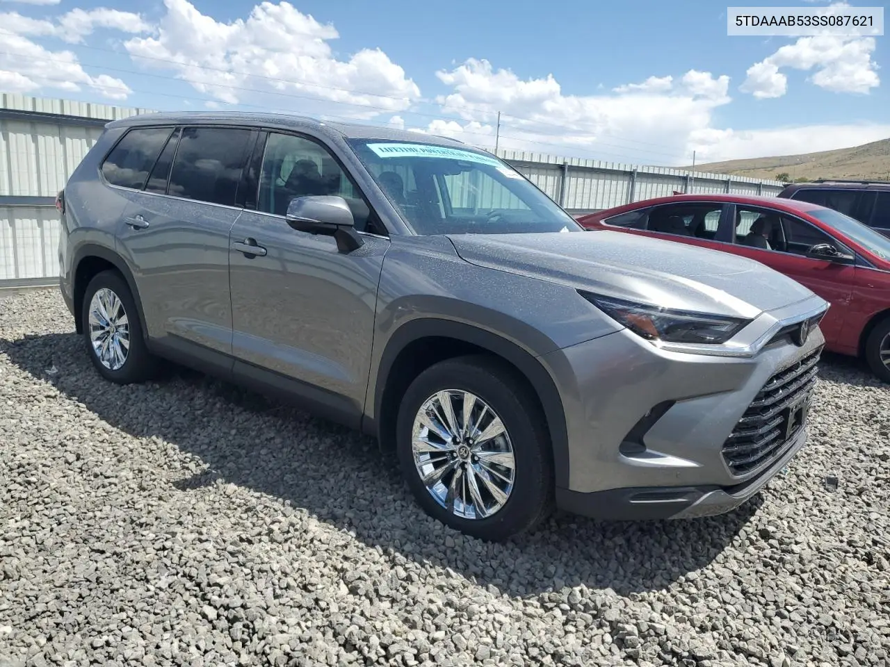 2025 Toyota Grand Highlander Le VIN: 5TDAAAB53SS087621 Lot: 62024445