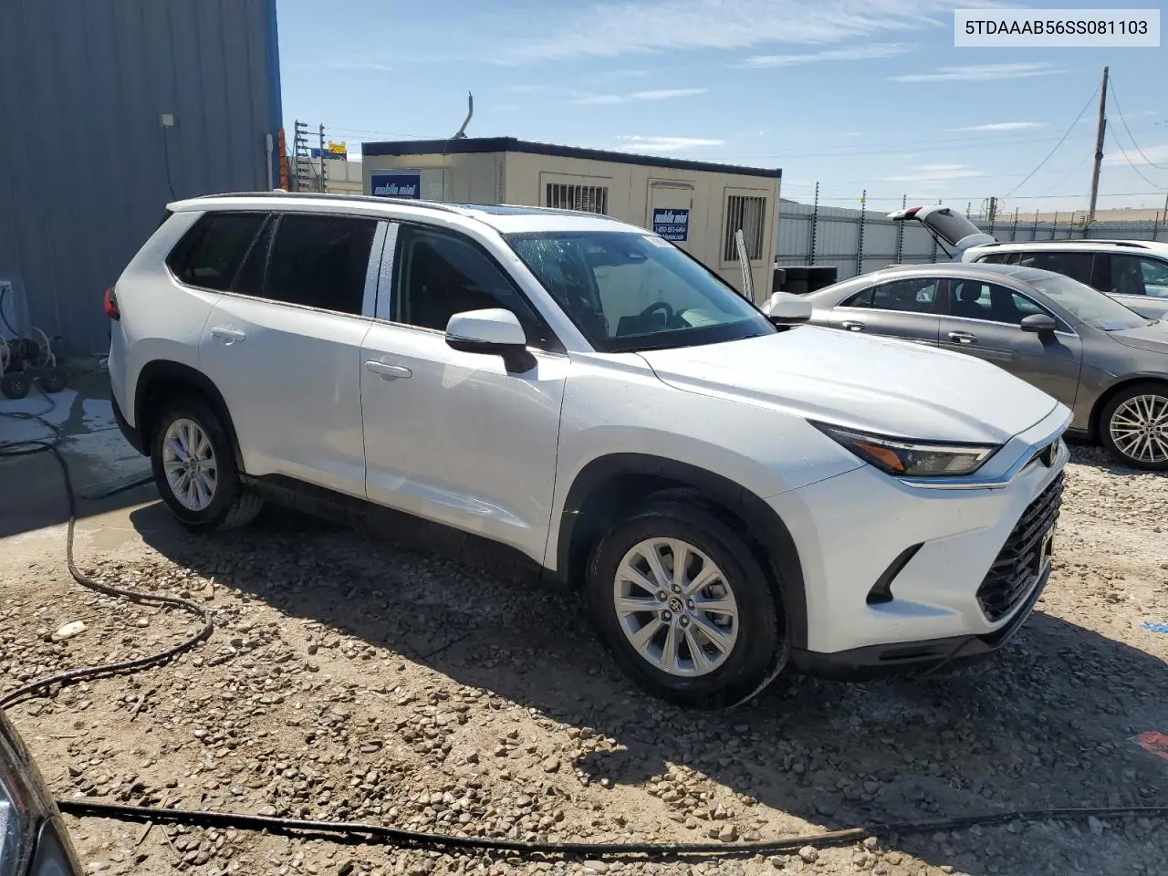 2025 Toyota Grand Highlander Le VIN: 5TDAAAB56SS081103 Lot: 63577055
