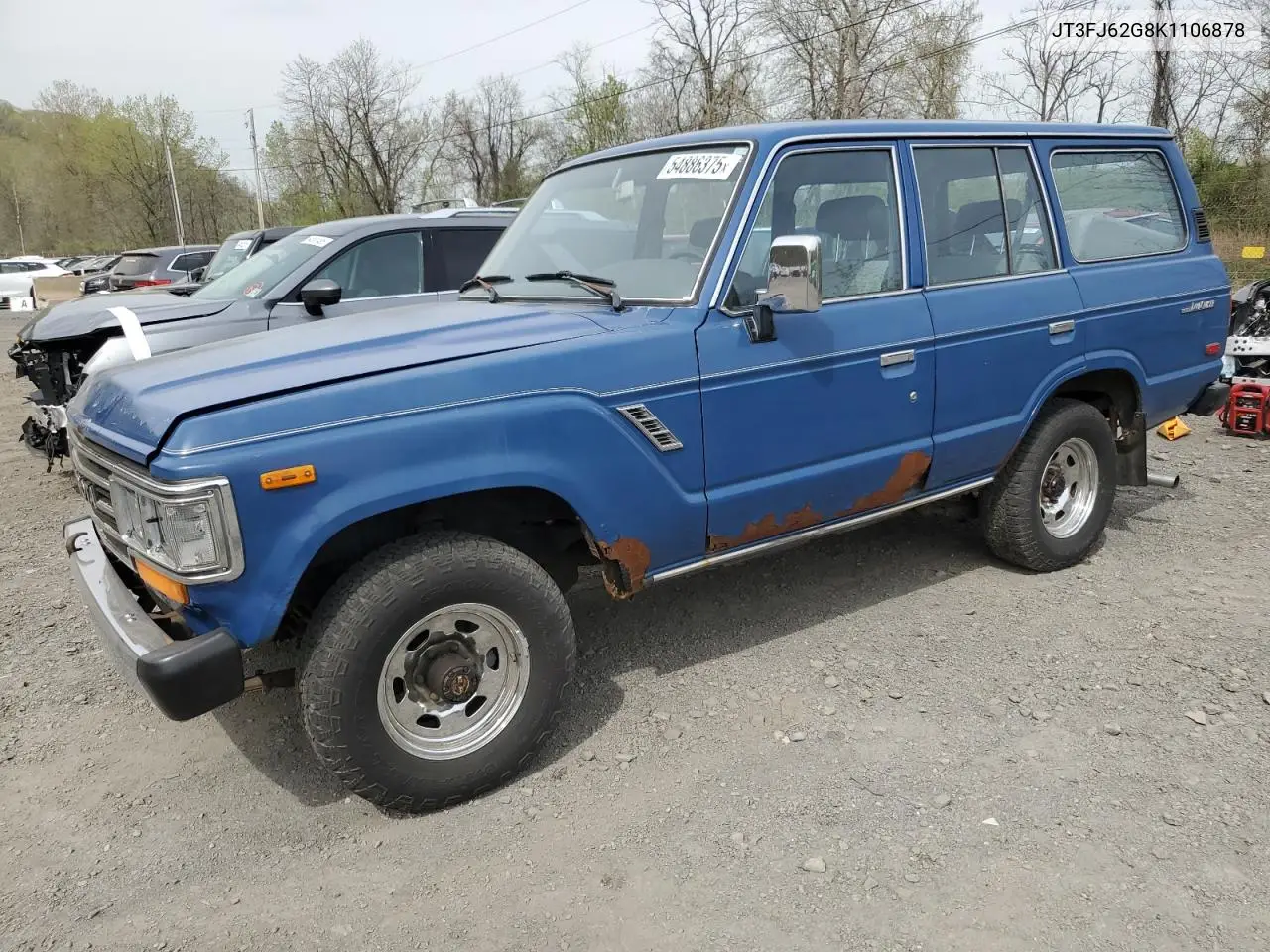 1989 Toyota Land Cruiser Fj62 Gx VIN: JT3FJ62G8K1106878 Lot: 54886375