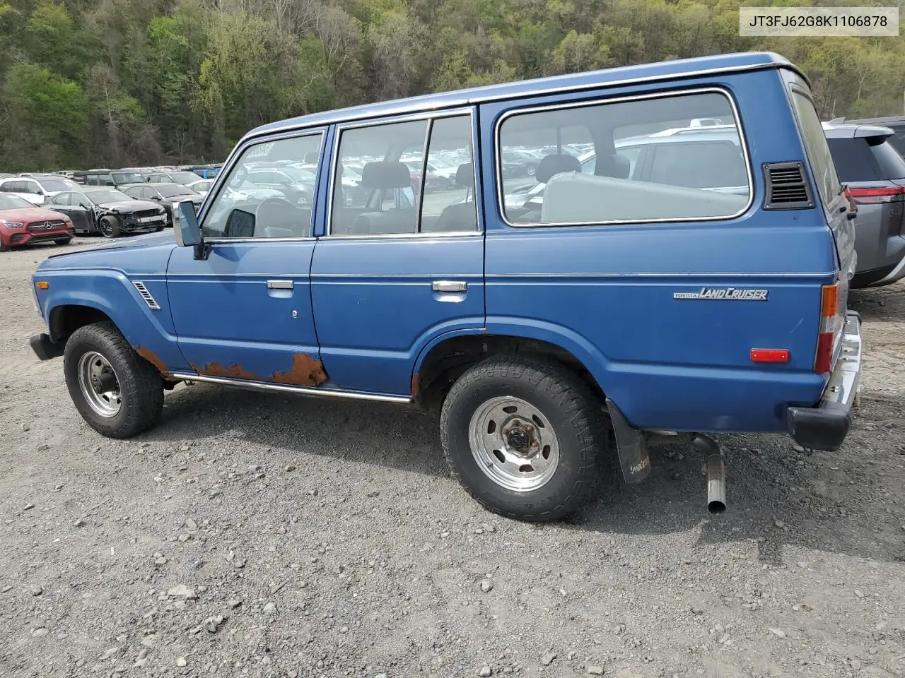 1989 Toyota Land Cruiser Fj62 Gx VIN: JT3FJ62G8K1106878 Lot: 54886375