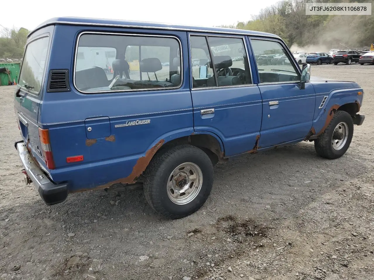 1989 Toyota Land Cruiser Fj62 Gx VIN: JT3FJ62G8K1106878 Lot: 54886375