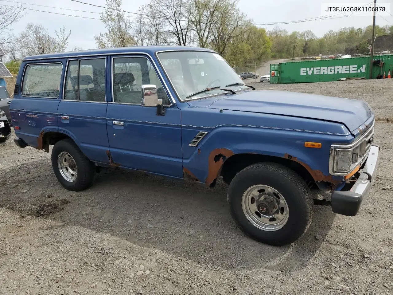 1989 Toyota Land Cruiser Fj62 Gx VIN: JT3FJ62G8K1106878 Lot: 54886375