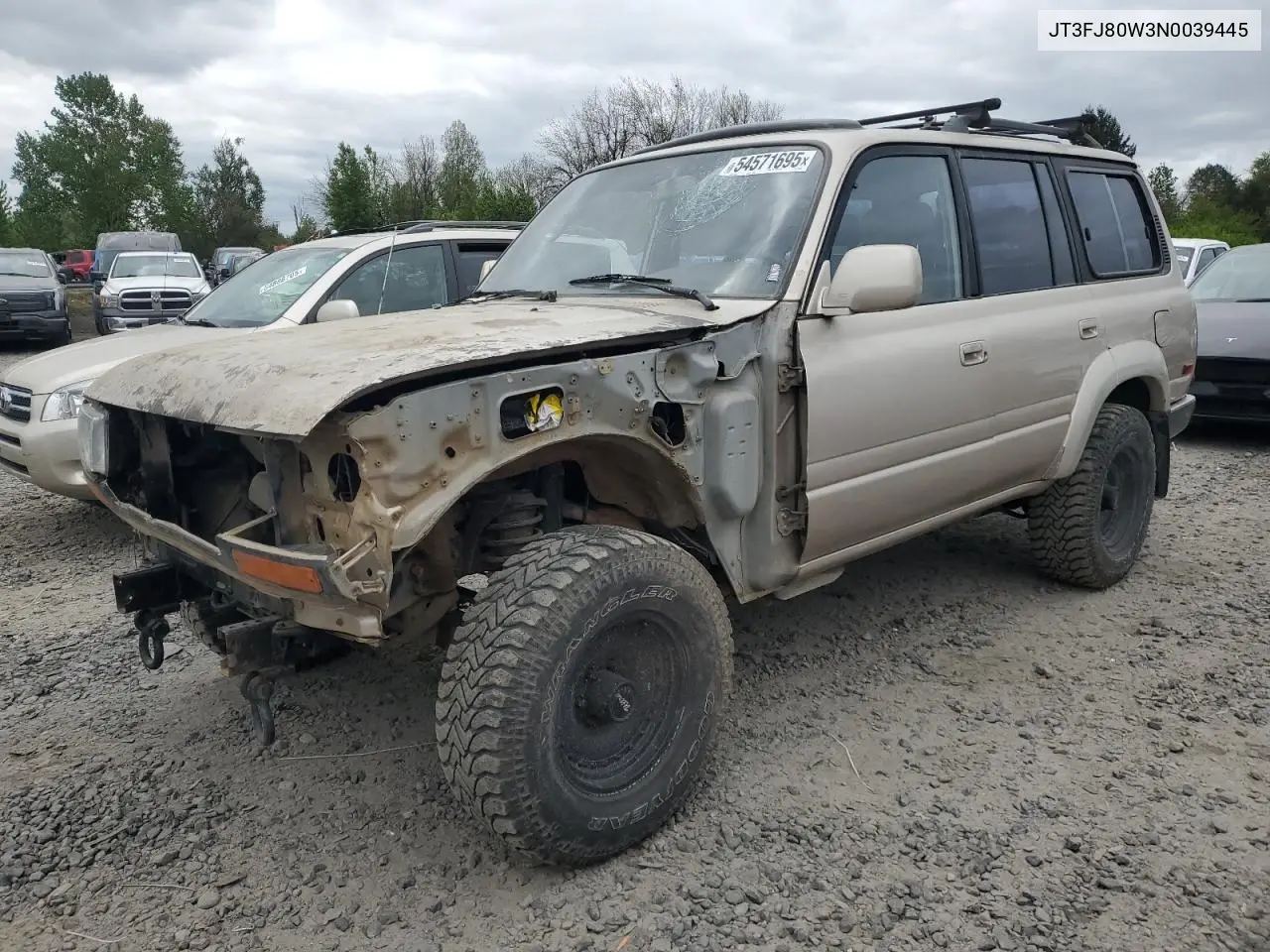 1992 Toyota Land Cruiser Fj80 VIN: JT3FJ80W3N0039445 Lot: 54571695