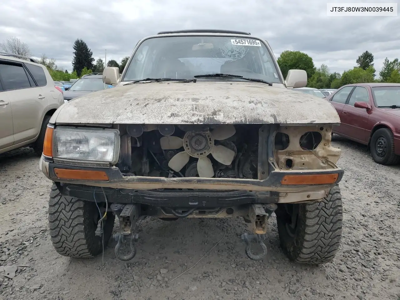 1992 Toyota Land Cruiser Fj80 VIN: JT3FJ80W3N0039445 Lot: 54571695
