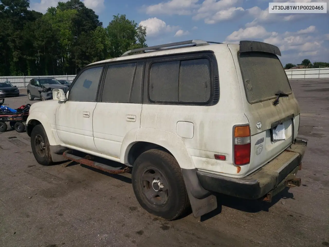 1993 Toyota Land Cruiser Dj81 VIN: JT3DJ81W1P0020465 Lot: 54588035